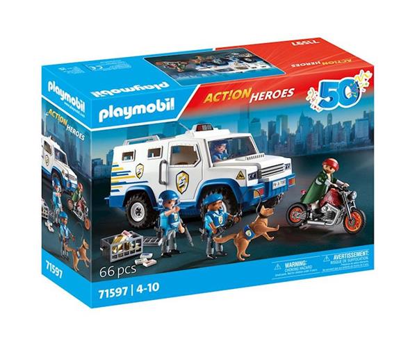 Imagen de Transporte dinero policía playmobil