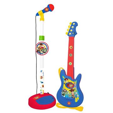 Imagen de Guitarra Y Microfono De Pie Toy Story Con Amplificador (Altura Regulable)