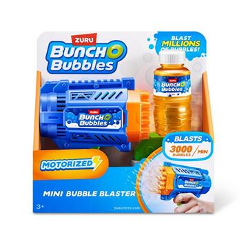 Imagen de Pistola pompas BunchO Mini Bubble Blaster, incluye botella liquido Serie 1 20X20X7'5cm