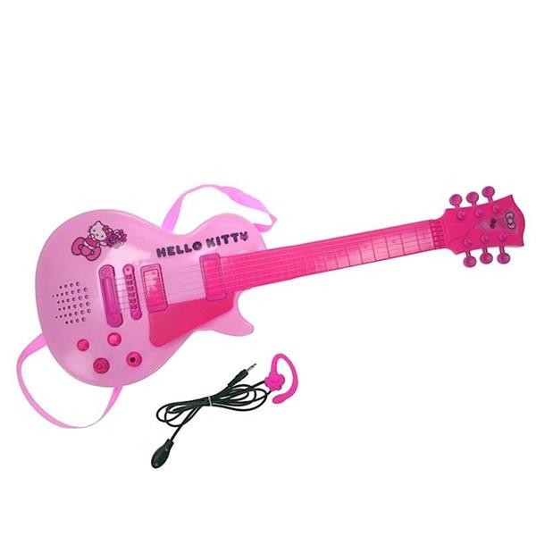 Imagen de Guitarra Electrónica Con Micro Hello Kitty