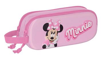 Imagen de Minnie Mouse Estuche Doble 3D Safta