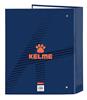 Imagen de Carpeta F. 4 Anillas 35Mm Lomo Ancho Kelme "Navy Blue" 27X33X6