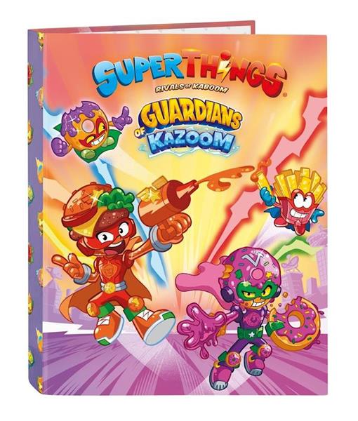 Imagen de Carpeta Folio 4 Ani.Mixtas Superthings Guardians Of Kazoom 26,5X33X4Cm