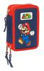 Imagen de PLUMIER TRIPLE 36 pcs SUPER MARIO "WORLD" 12,5X19,5X5,5 CM