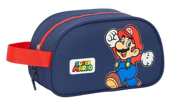 Imagen de NECESER 1 ASA ADAPT.CARRO SUPER MARIO "WORLD" 26X15X12 CM