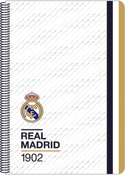 Imagen de Libreta Folio 80 H. Tapas Duras Real Madrid 1ª Equip. 23/24 21,5X31X1Cm