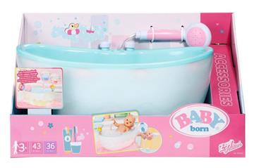 Imagen de Bañera Baby Born con luces y sonidos. Incluye cabezal de ducha electrónico. 35x22x28 cm