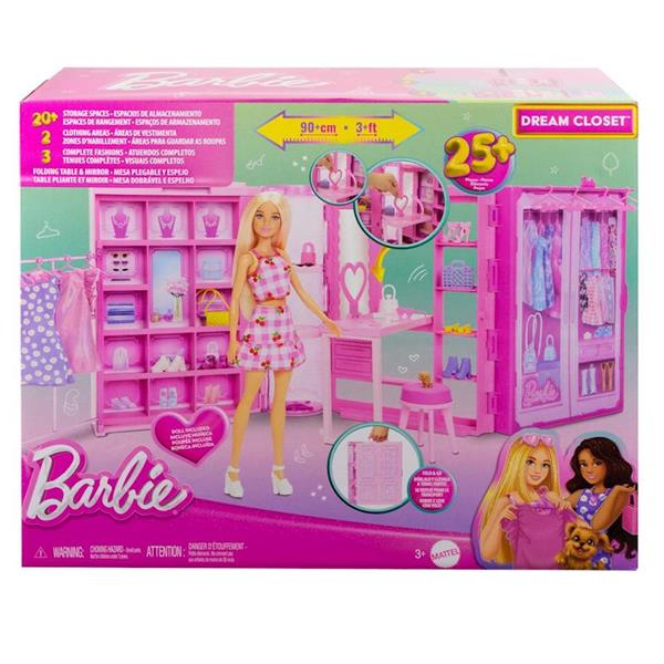 Imagen de Muñeca Barbie Dream Closet con Armario de ensueño. Incluye compartimentos y accesorios.