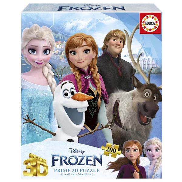 Imagen de Puzzle 200 piezas Frozen 3D Lenticular