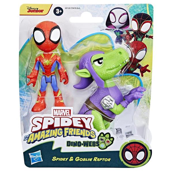 Imagen de Figura Spidey Dino Webs Spidey Y Goblin Raptor 6,4x1.78x1,52 cm