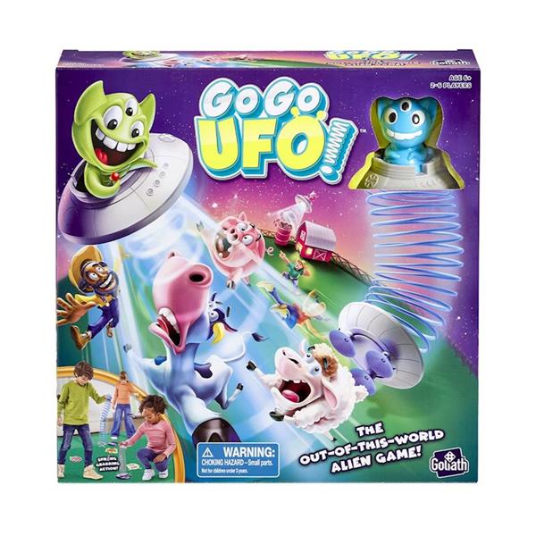 Imagen de Juego Go Go Ufo. Obten la mayor cantidad de animales para ganar. Muelle Accion Rebote.