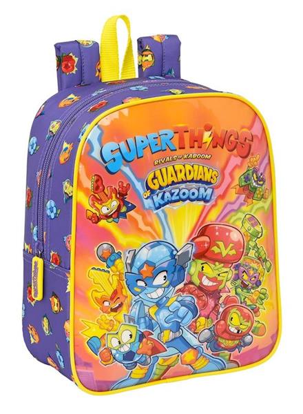 Imagen de Mochila Guarderia Adapt.Carro Superthings Guardians Of Kazoom 22X27X10Cm