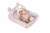 Imagen de Muñeca Elegance Natal Rosa con Cunita de 33 cm