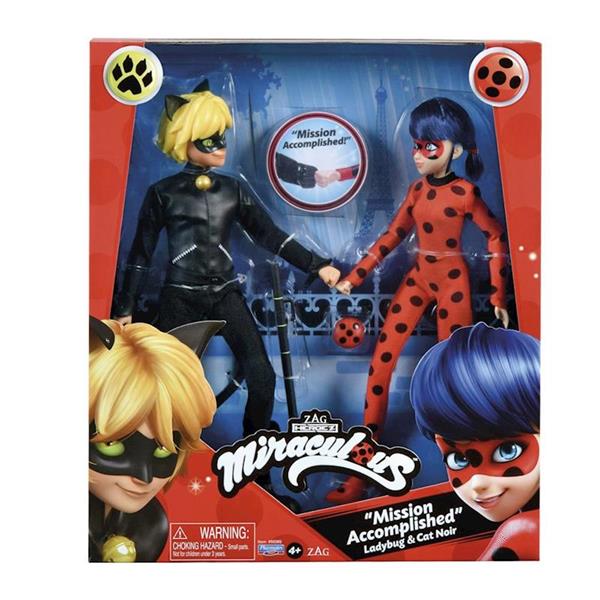 Munecas Ladybug y Cat Noir Mision Cumplida