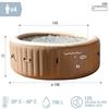 Imagen de Jacuzzi Purespa Burbujas 795 litros D196 x 71 cm