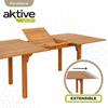 Imagen de Mesa rectangular de acacia extensible Aktive 150/200X100X74cm