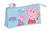 Imagen de Portatodo Triple Peppa Pig "Baby" 22X12X3Cm