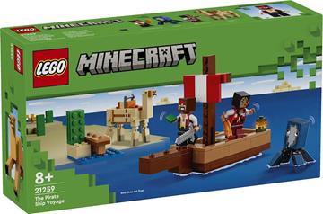 Imagen de Juego de construccion El viaje en el barco pirata Lego Minecraft