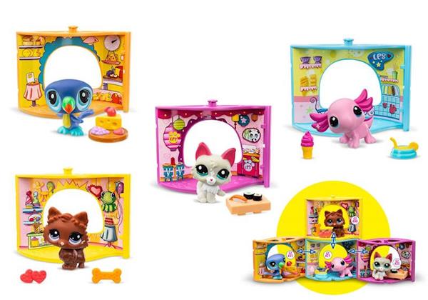 Imagen de Figura Mascota Littlest Pet Shop Pet Nooks. Incluye 1 mascota,set apilable y 2 accesorios.