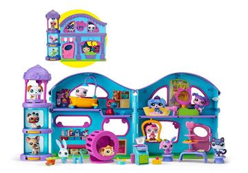 Imagen de Casa Deluxe Littlest Pet Shop Playset. Incluye varios niveles para las entrañables figuras. 29,21x59,69x11,43 cm