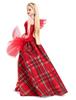 Imagen de Muñeca Barbie Coleccion Signature Con Vestido Rojo A Cuadros