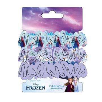 Imagen de Accesorios Pelo Coletero De Tela 3 Piezas Frozen 8.9 X 13.5 X 0.1 Cm