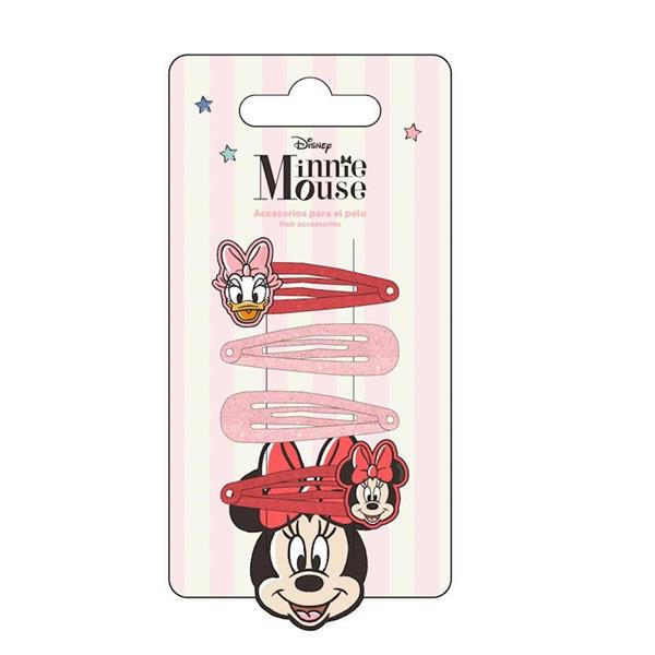 Imagen de Accesorios Pelo Clips 4 Piezas Minnie 6.5 X 12.5 X 0.1 Cm