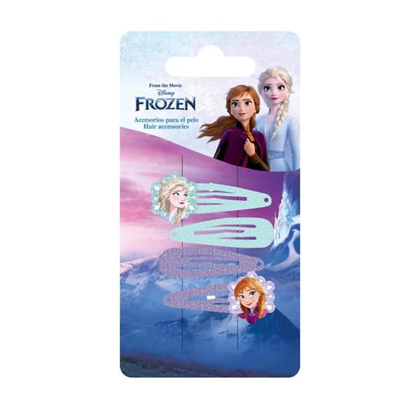 Imagen de Accesorios Pelo Clips 4 Piezas Frozen 6.5 X 12.5 X 0.1 Cm