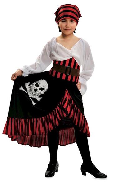 Imagen de Disfraz Infantil Pirata Niña Bandana 3-4 Años niño Viving Costumes