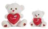 Imagen de Peluche Osito Blanco Corazón 50 Cm