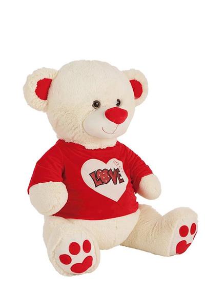 Imagen de Oso Peluche Camiseta Love Purpurina 70 Cm