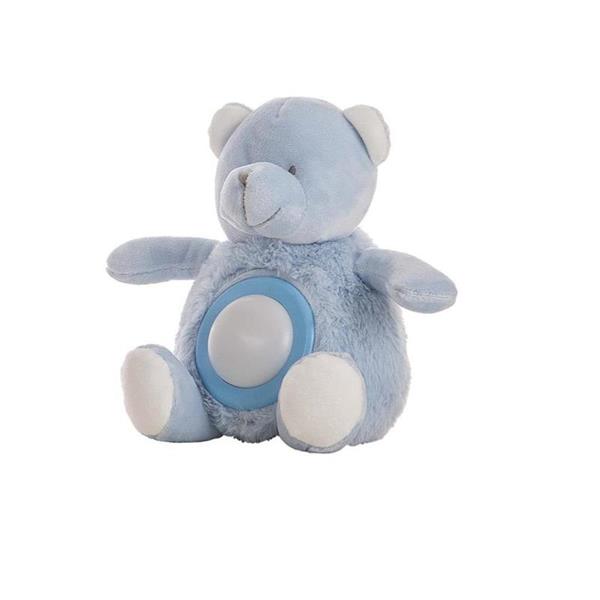 Imagen de Oso Peluche Musical Azul Luz 20 Cm