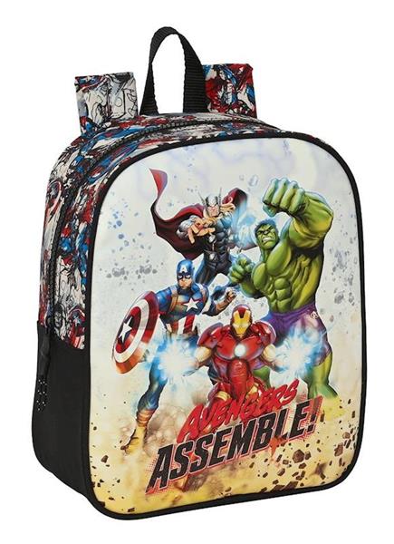 Imagen de Mochila Guarderia Adapt.Carro Avengers "Forever" 22X27X10Cm