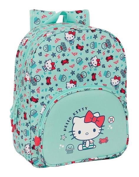 Imagen de Mochila Infantil Adapt.Carro Hello Kitty "Sea Lovers" 26X34X11Cm