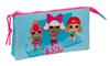Imagen de Portatodo Triple Lol Surprise! "Divas" 22X12X3Cm