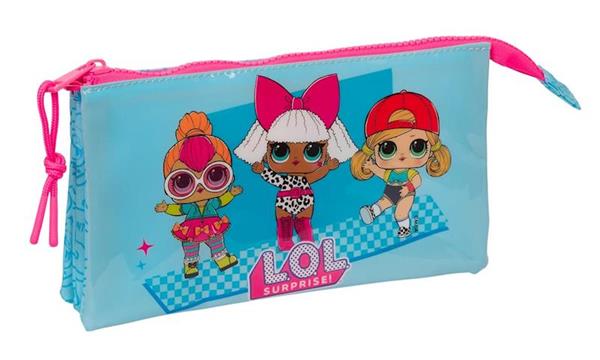 Imagen de Portatodo Triple Lol Surprise! "Divas" 22X12X3Cm