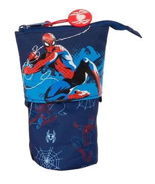 Imagen de Portatodo Cubilete Spider-Man "Neon" 8X19X6Cm