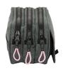 Imagen de Portatodo Triple Big Kappa "Silver Pink" 21,5X10X8Cm