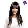 Imagen de Peluca Larga Con Flequillo Negra Mujer Viving Costumes 