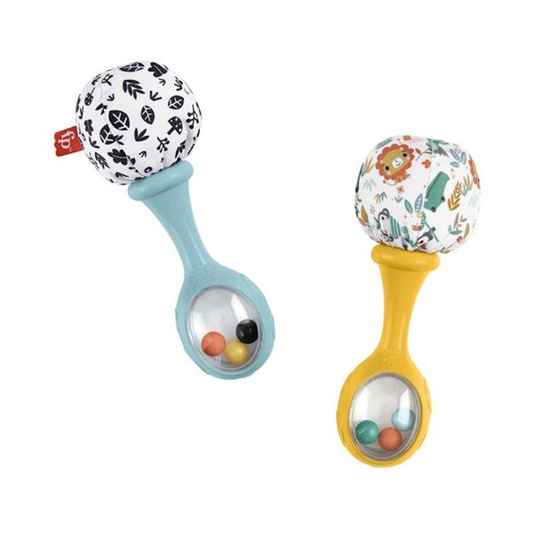 Imagen de Maracas Divertidas Fisher-Price con estamados llamativos para estimular los sentidos.