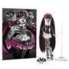 Imagen de Muñeca Monster High Reel Drama Draculaura en blanco y negro.