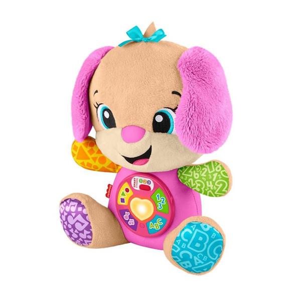 Imagen de Peluche perrita Fisher-Price Ríe y aprende con luces y sonidos. 30,48x25,40x13,34 cm