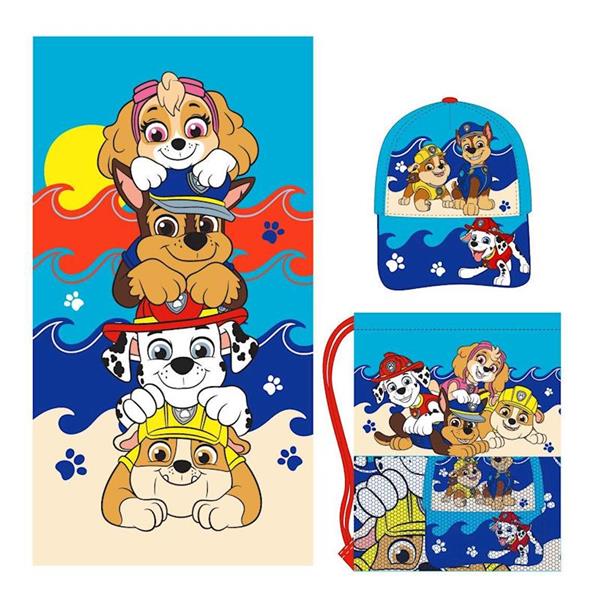 Imagen de Toalla con Saquito y gorra Paw Patrol 33x27x7 cm