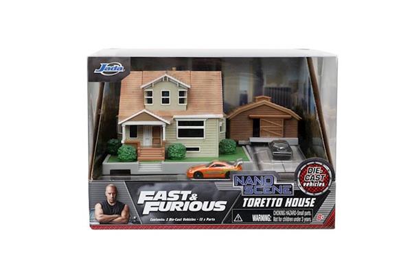 Imagen de Fast & Furious Casa/Garaje Toretto con 2 nano vehículos