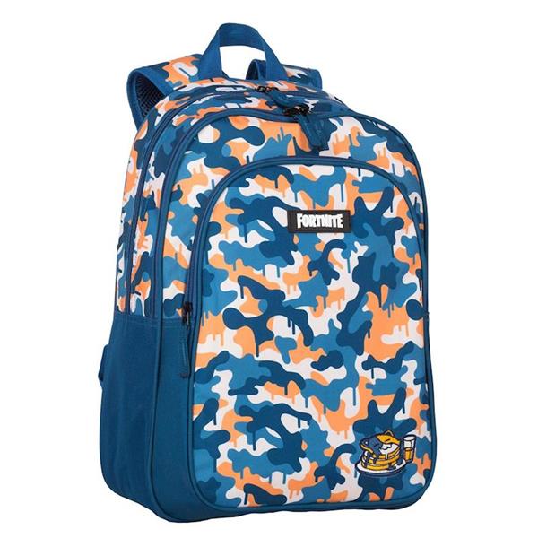 Imagen de Mochila Fortnite Blue Camo Doble Compartimento Adaptable Carro 42 X 32 X 20 Cm Toybags 434921T