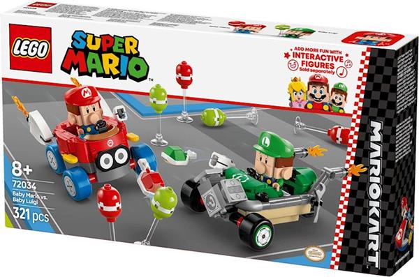 Imagen de Juego de construccion Mario Kart Bebé Mario Vs. Bebé Luigi Lego Super Mario