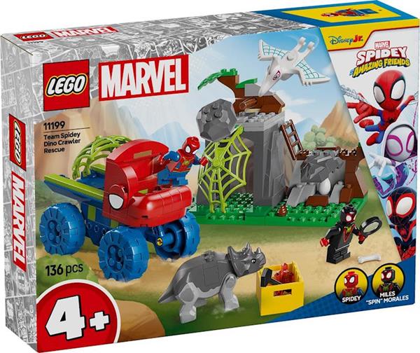 Imagen de Juego de construccion Todoterreno Dinosaurio Y Equipo Spidey Al Rescate Lego Spidey