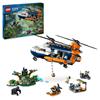 Imagen de Exploradores de la Jungla: Helicóptero en Campamento Base Lego City