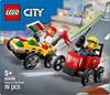 Imagen de Juego de construccion Coches De Carreras: Pizza Vs Camión De Bomberos Lego City