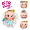 Imagen de Figura Pinypon Pop & Shine Cuentos 17 cm con pelo real que podrás convertir en princesa con purpurina y cristales.